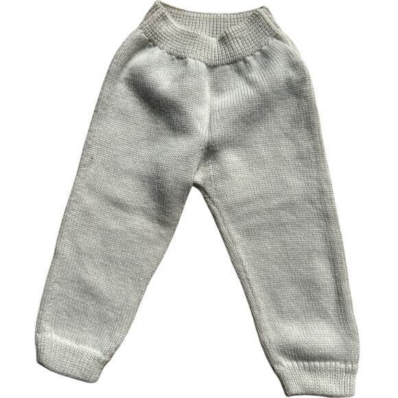 Oso & Me | “Baker Baby Pant” Joggers Cream Sz 3M Pre-Shrunk Merino Cotton Blend - Picture 1 of 5